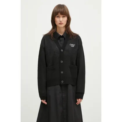 Zdjęcie Carhartt WIP kardigan z domieszką wełny Harttbreaker Cardigan kolor czarny I034390.K02XX