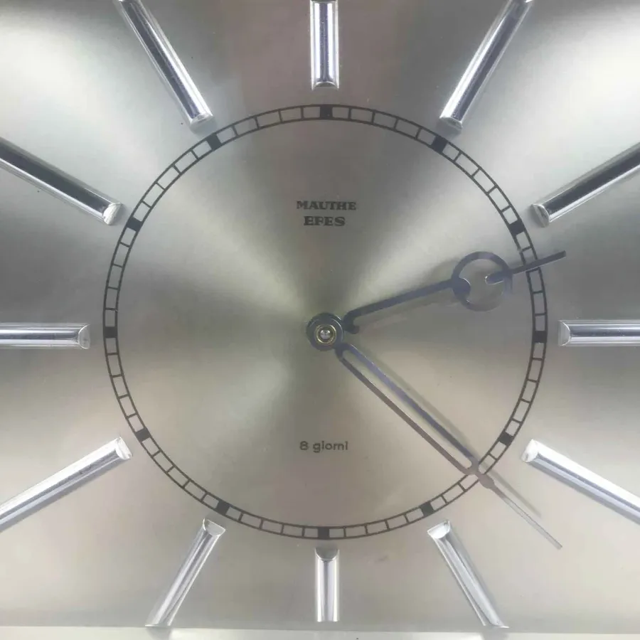 obrazek 5 Art Dèco Mautre Efes Zegar stołowy z kopertą z wrzośca i metalową tarczą