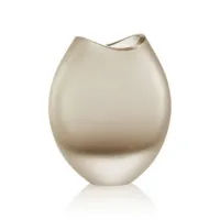Picture An elegant brown Murano glass vase, perfect as a gift