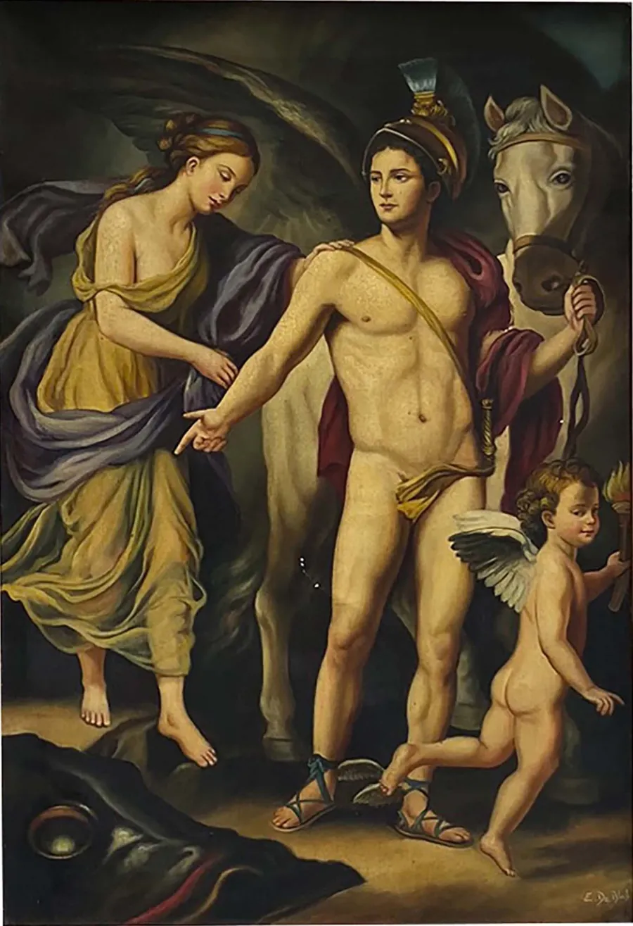 obrazek 2 Reinterpretacja starożytnego obrazu „Perseusz i Andromeda” - Eugenio De Blasi