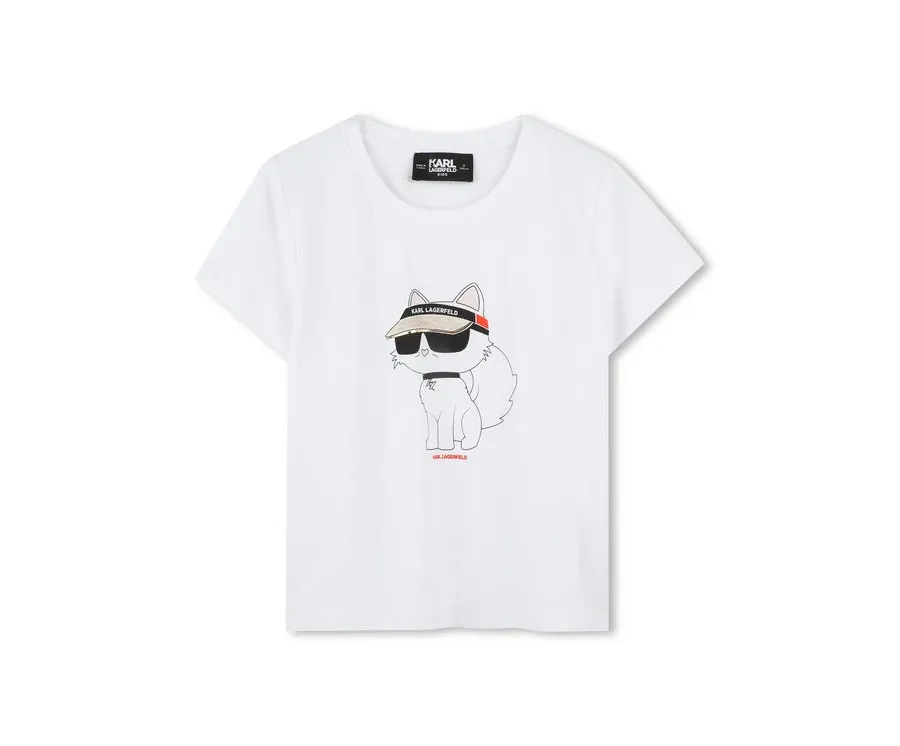 obrazek 1 Karl Lagerfeld Kids T-Shirt Z30492 S Biały Regular Fit