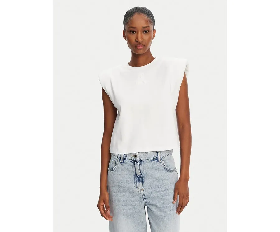 obrazek 1 Patrizia Pepe T-Shirt 2M4443/J289-W103 Biały Regular Fit