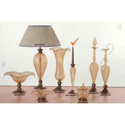 Zdjęcie Dekoracyjny szklany świecznik do wnętrz