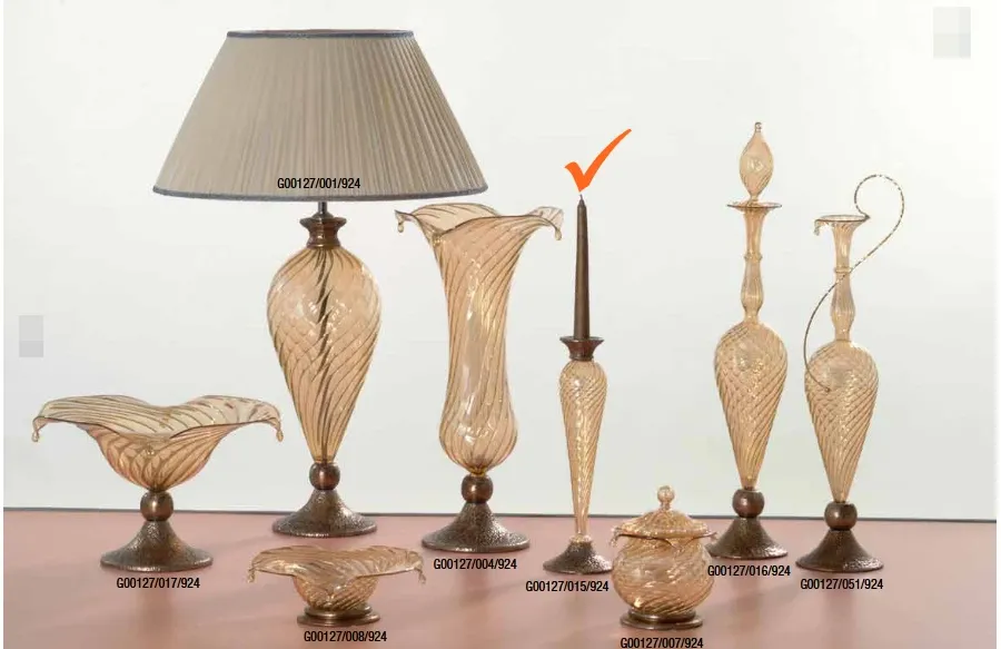 obrazek 1 Dekoracyjny szklany świecznik do wnętrz