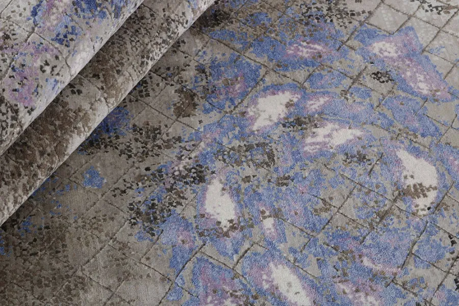 picture 3 Elegant purple-gray exclusive 3D carpet - SEDUCTION 840178A