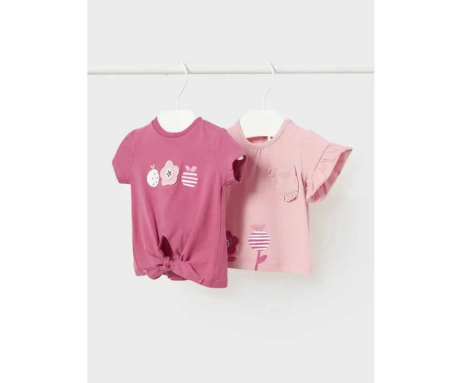 obrazek 1 Mayoral Komplet 2 t-shirtów 1097 Różowy Regular Fit