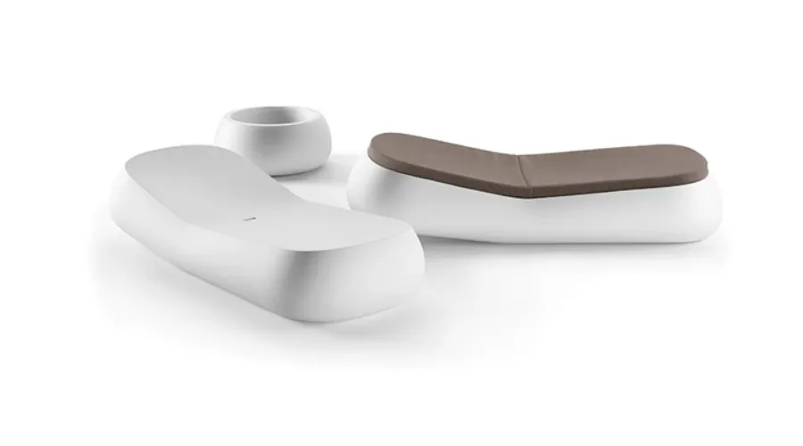 obrazek 2 Designerski leżak w stylu minimalistycznym do nowoczesnych przestrzeni - Plust