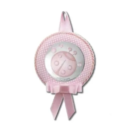 Picture A unique pink pendant decorated with a ladybug