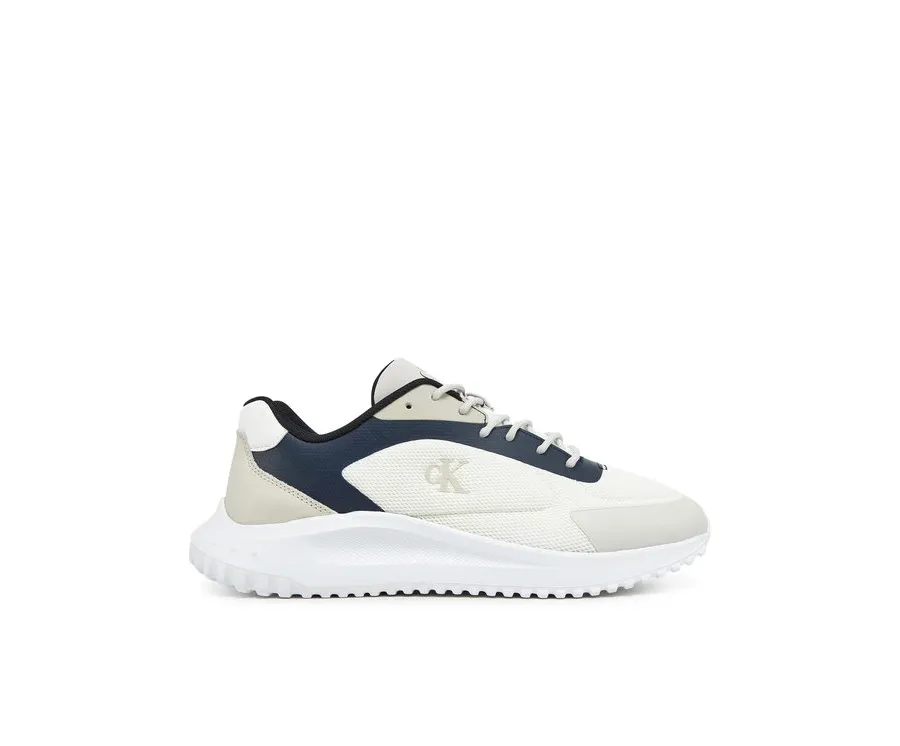obrazek 1 Calvin Klein Jeans Sneakersy Eva Runner Low Mesh Mix YM0YM01185 Écru