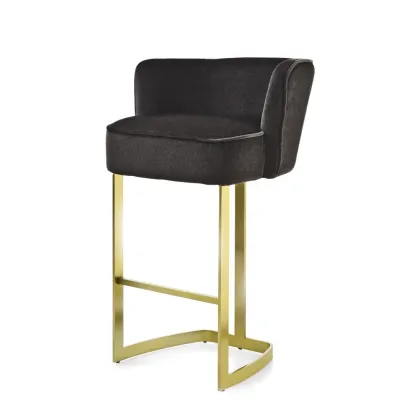Zdjęcie Wyjątkowe krzesło z metalową podstawą H.106xL.66xP.55 cm