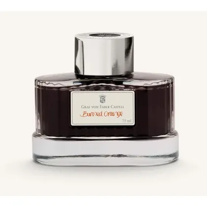 Zdjęcie Pomarańczowy atrament do pióra - Graf von Faber-Castell Burned Orange