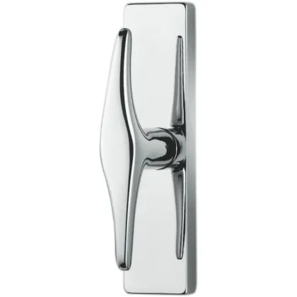 Zdjęcie Klamka okienna Madi z mosiądzu i długim szyldem