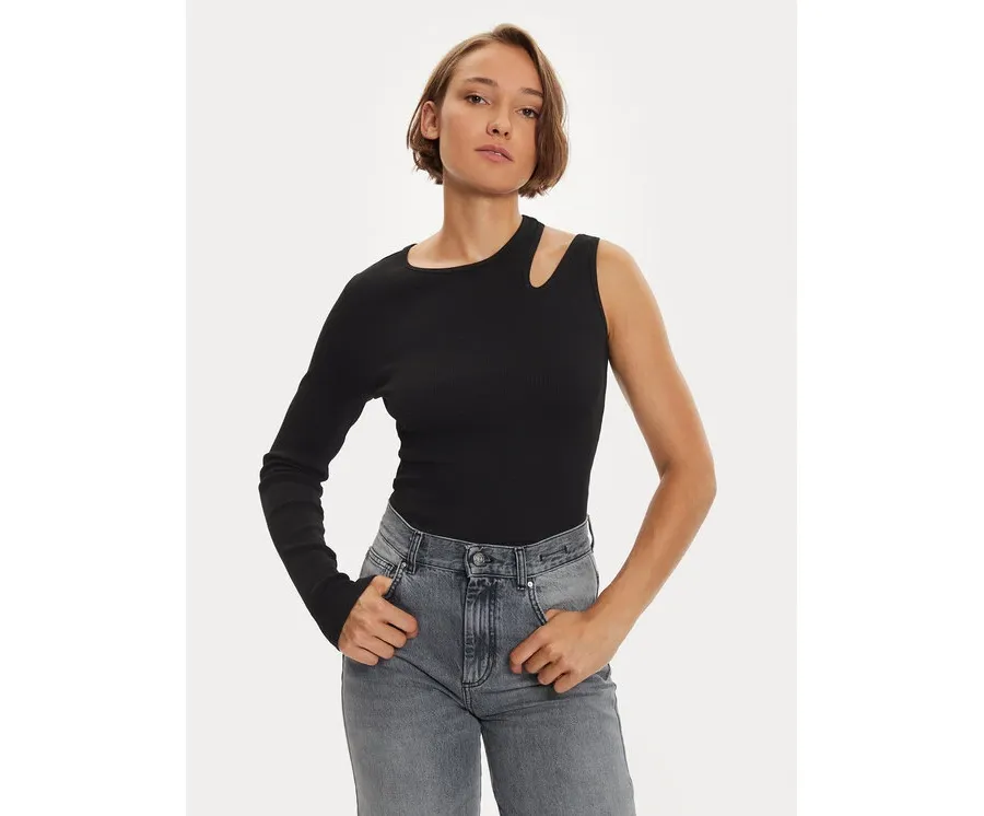 obrazek 1 Replay Bluzka W3142 .000.23747 Czarny Slim Fit REPLAY