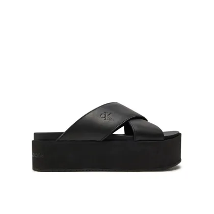 Zdjęcie Calvin Klein Jeans Klapki Flatform Cross Mg Uc YW0YW01349 Czarny