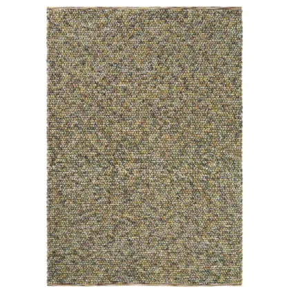 Picture Beautiful beige and green braided carpet - MARBLE 29517