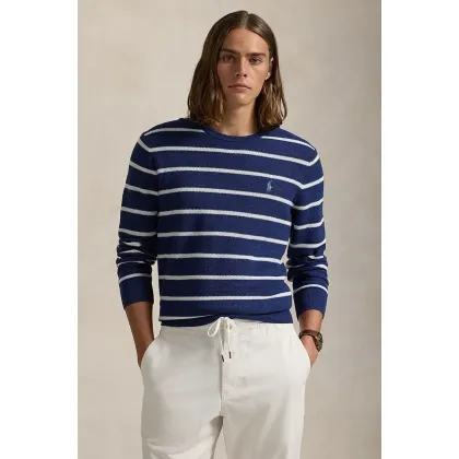 Zdjęcie Polo Ralph Lauren sweter bawełniany kolor niebieski 710955764
