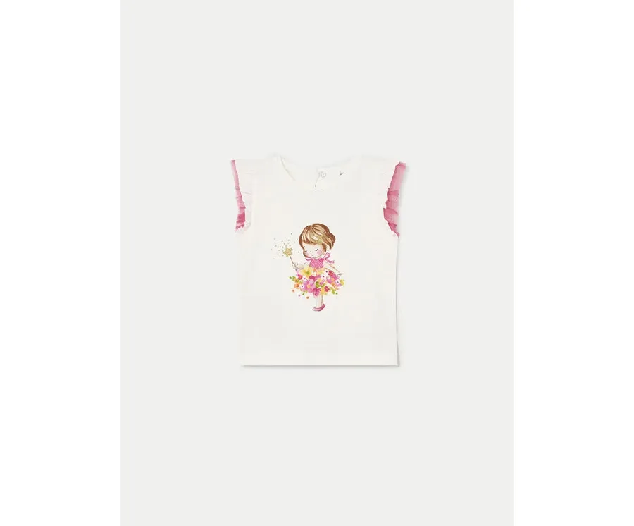 obrazek 1 Mayoral T-Shirt 1005 Biały Regular Fit