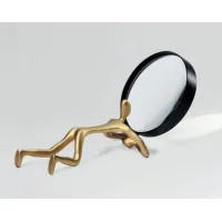 Zdjęcie Stylowa lupa z mosiądzu - człowiek