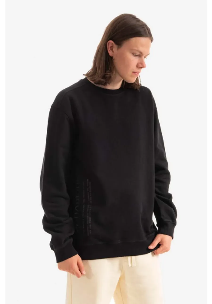obrazek 1 Maharishi bluza bawełniana Miltype męska kolor czarny gładka 9755.BLACK-BLACK