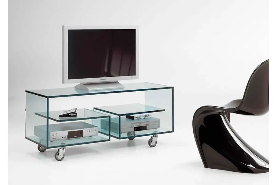 obrazek 1 Szklana komoda na kółkach do ekskluzywnych wnętrz - Tonelli Design