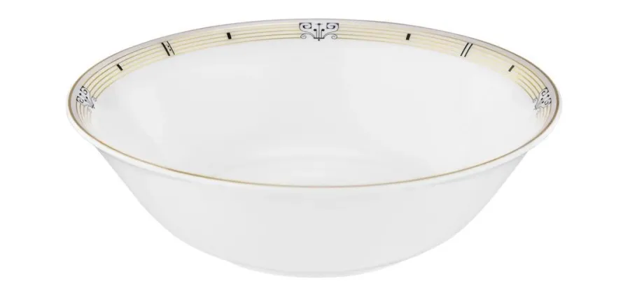 obrazek 1 Luksusowa okrągła porcelanowa miska o subtelnym pięknym zdobieniu – Tettau