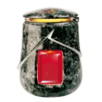 Zdjęcie Dekoracyjny znicz porcelanowy na nagrobki z Włoch