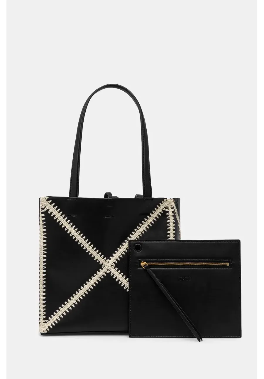 obrazek 1 Nanushka torebka THEORIGAMITOTE kolor czarny NW23CRBG02499