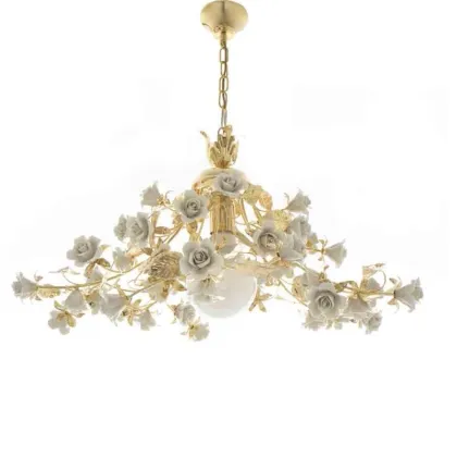 Picture Gold chandelier for an elegant living room - Napoleon