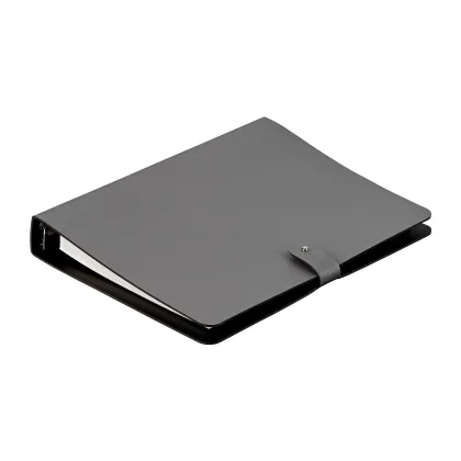 Zdjęcie Segregator na dokumenty A5 16,5х25 cm ze skóry w kolorze szarym