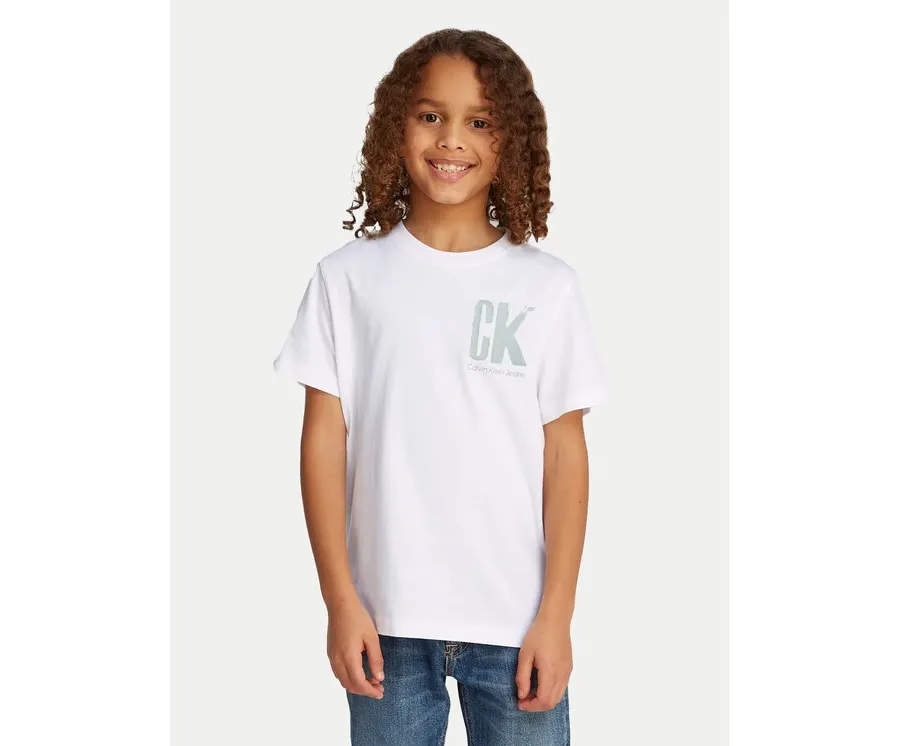 obrazek 1 Calvin Klein Jeans T-Shirt Surf Graphic IB0IB02447 Biały Regular Fit