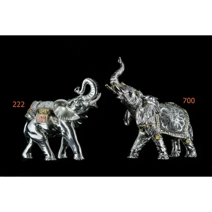 Zdjęcie Elegancka figurka z żywicy - słoń