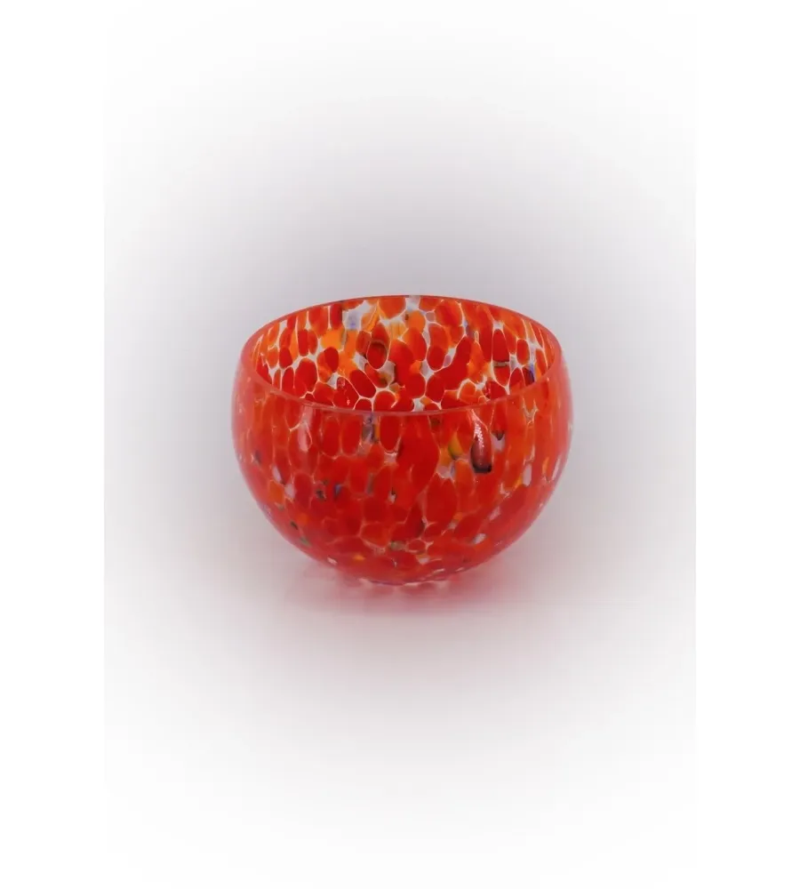 obrazek 1 Zjawiskowa misa ze szkła murano w kolorze czerwonym