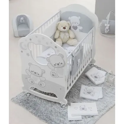 Zdjęcie Luksusowe łóżeczko dla niemowlaka z drewna bukowego - Italbaby