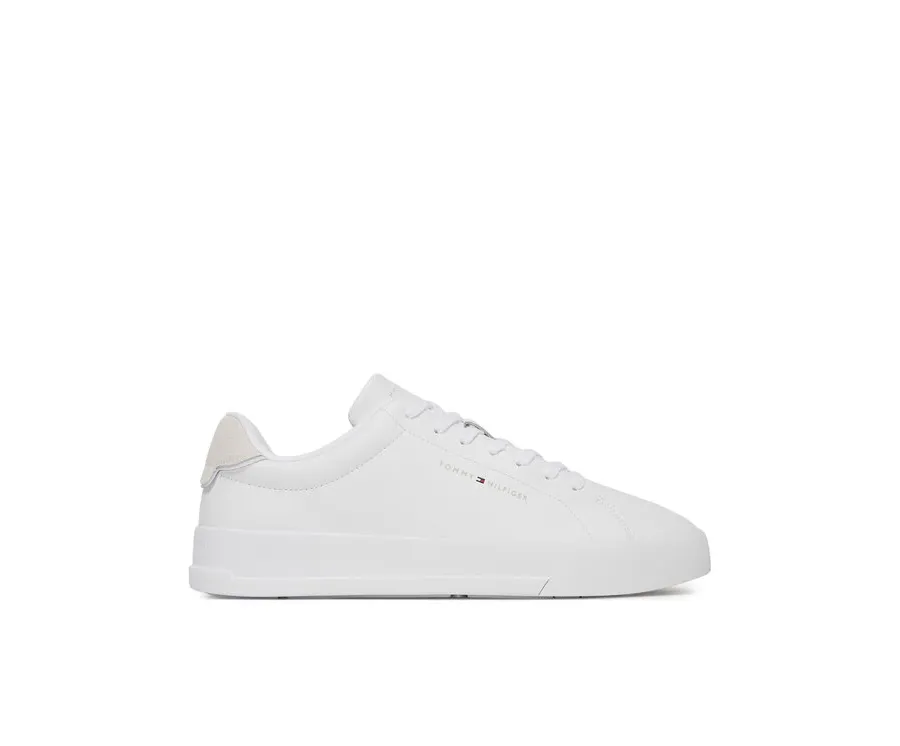 obrazek 1 Tommy Hilfiger Sneakersy Th Court Lth Detail Ess FM0FM05367 Biały