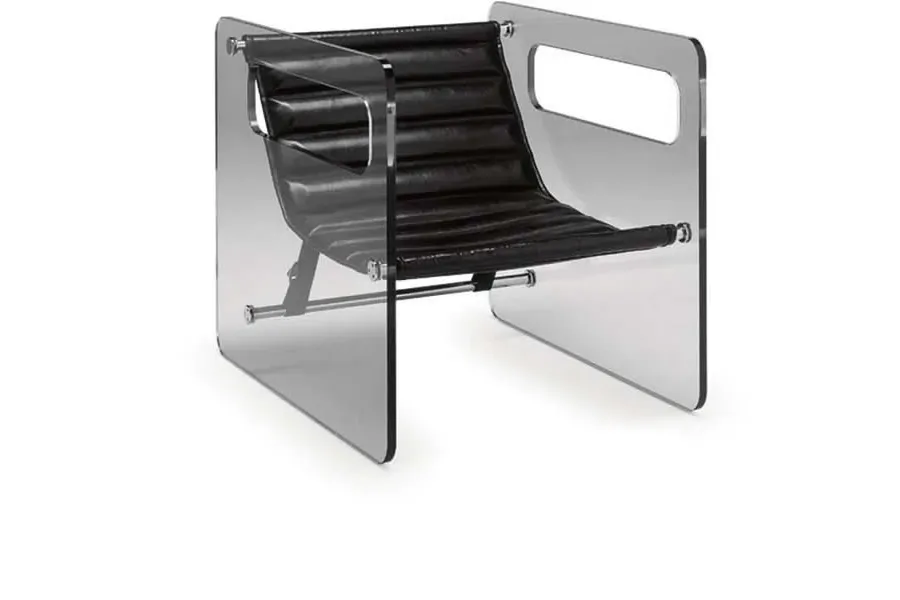 obrazek 2 Stylowy szklany fotel z regulowanym siedziskiem - Tonelli Design