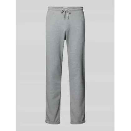 Zdjęcie Spodnie dresowe o kroju regular fit z fakturowanym wzorem