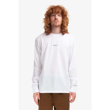 Zdjęcie Han Kjøbenhavn longsleeve bawełniany Casual Tee Long Sleeve kolor biały gładki M.132072-WHITE