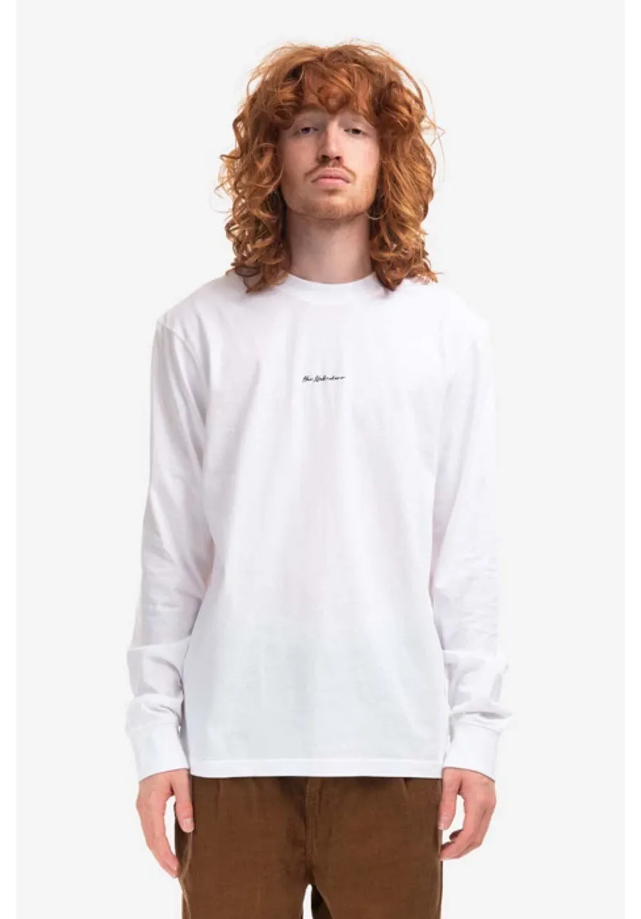 obrazek 1 Han Kjøbenhavn longsleeve bawełniany Casual Tee Long Sleeve kolor biały gładki M.132072-WHITE