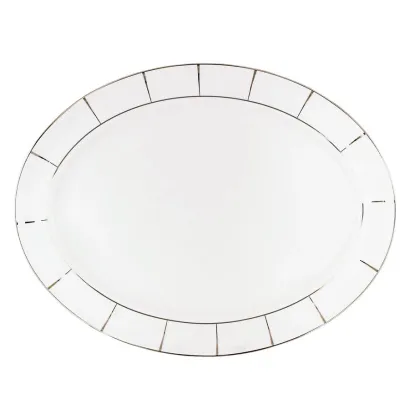 Zdjęcie Owalny porcelanowy talerz 35 cm Excentric