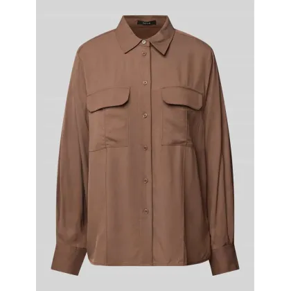 Zdjęcie Bluzka koszulowa z listwą guzikową model ‘Flara’