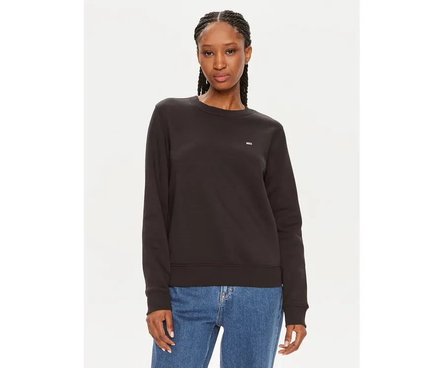 obrazek 1 Tommy Jeans Bluza Flag DW0DW19726 Czarny Regular Fit