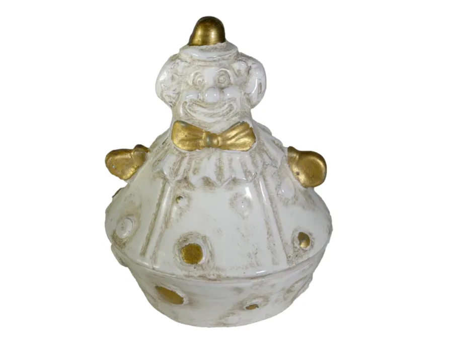 obrazek 1 Luksusowy słoik ceramiczny złoty klaun - Virginia Casa