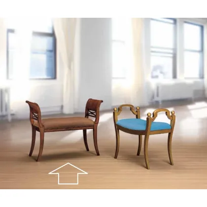 Zdjęcie Elitarna ławka w stylu antycznym do salonu - Morello Gianpaolo