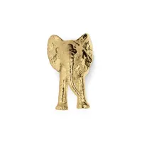 Picture Luxurious brass elephant handle