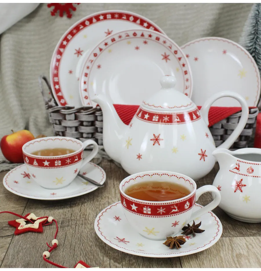 obrazek 2 Elegancki głęboki talerz z porcelany z kolekcji Christmas dreaming – Leander