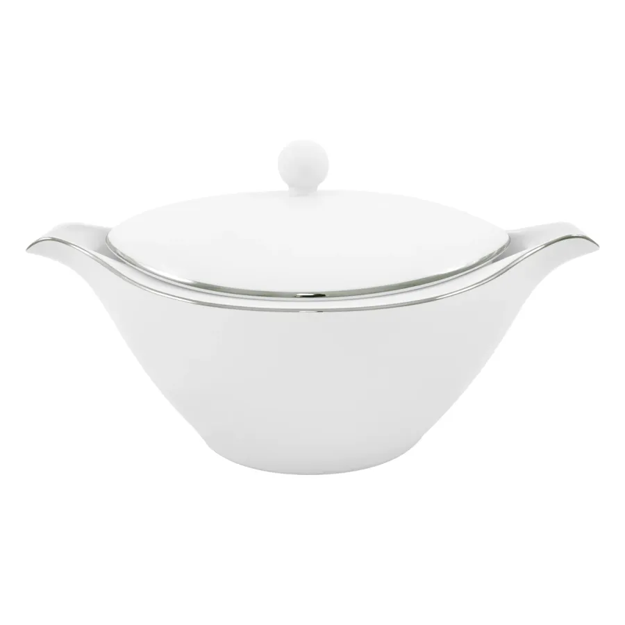 obrazek 1 Śliczna owalna waza z porcelany - Porcel