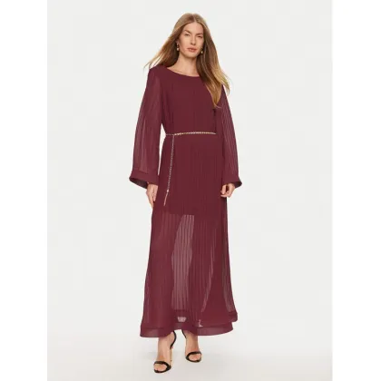 Zdjęcie ViCOLO Sukienka wieczorowa TS0396 Bordowy Regular Fit