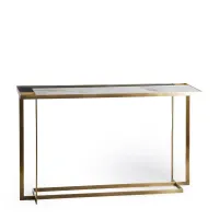 Zdjęcie Cudowna konsola z mosiężną konstrukcją H.80xL.130xP.40 cm