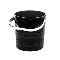 Zdjęcie Luksusowe czarne wiaderko na lód Vinyl wykonane ze szkła inspirowane stylem art deco – Vista Alegre