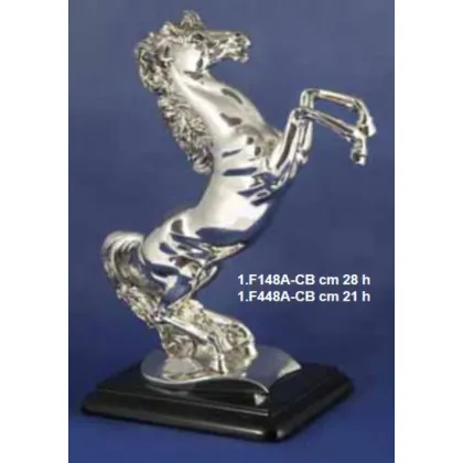 Zdjęcie Urzekająca figura dekoracyjna konia z podstawą - ArtBe